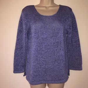 CAROL ANDERSSON COLLECTION periwinkle sweater